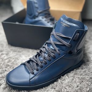 SAINT LAURENT COURT CLASSIC SL/10H SNEAKERS IN LEATHER